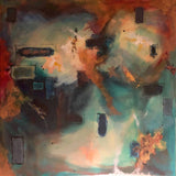 Quarantine Abstract #11 - abstract expressionist painting by Peter Eisengrein